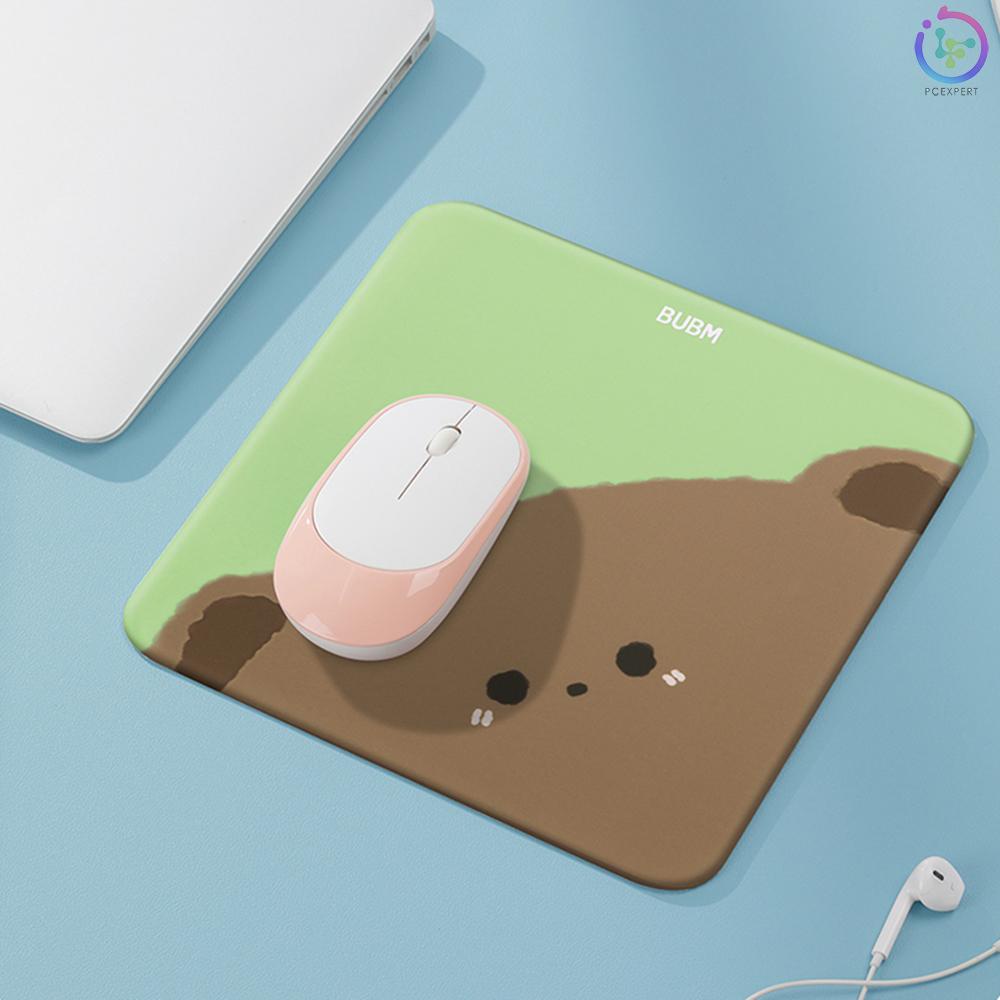 BUBM Cartoon Mouse Pad Soft Multiple Options Lovely Design Silicone Filling Smooth &amp; Durable Non-slip Soft-bounce Green
