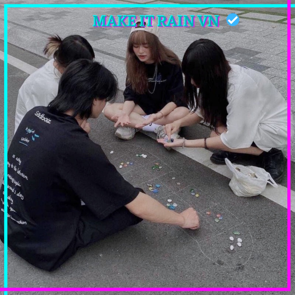 Áo Thun Tay Lỡ Unisex SADDINO Make It Rain VN, Áo Phông Nam Nữ Form Rộng, có hình ảnh video thật A51