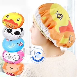Combo 3 Mũ trùm tóc hình hoạt hình có thun