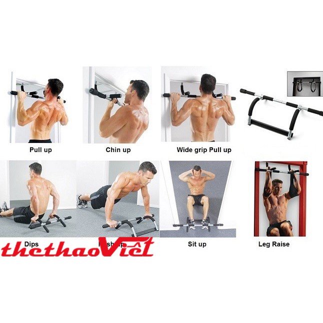 Xà đơn treo cửa đa năng Iron Gym- 1557A -phukienmayxaymayep