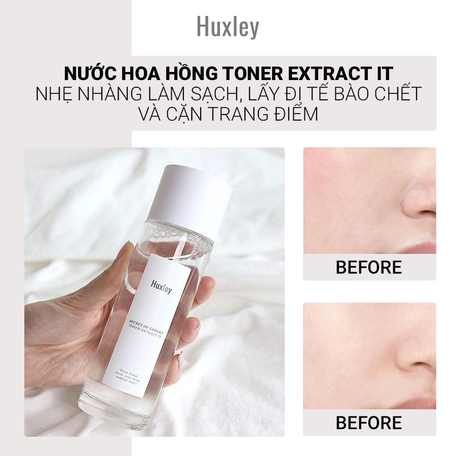 Set 3 món dưỡng da chống lão hóa Huxley Set Antioxidant Trio 200ml