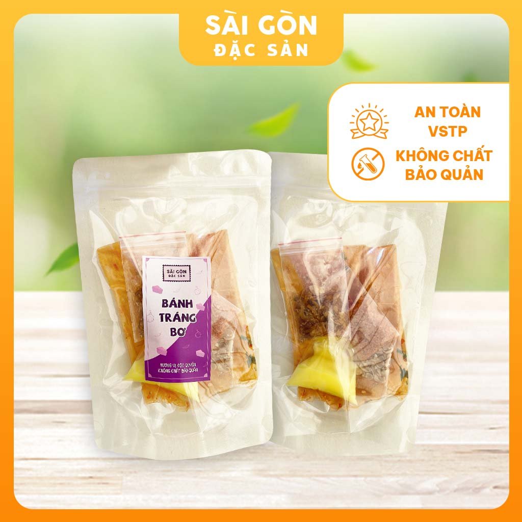 Bánh tráng bơ Loại đặc biệt ngon Đồ Ăn Vặt Sài Gòn Đặc Sản