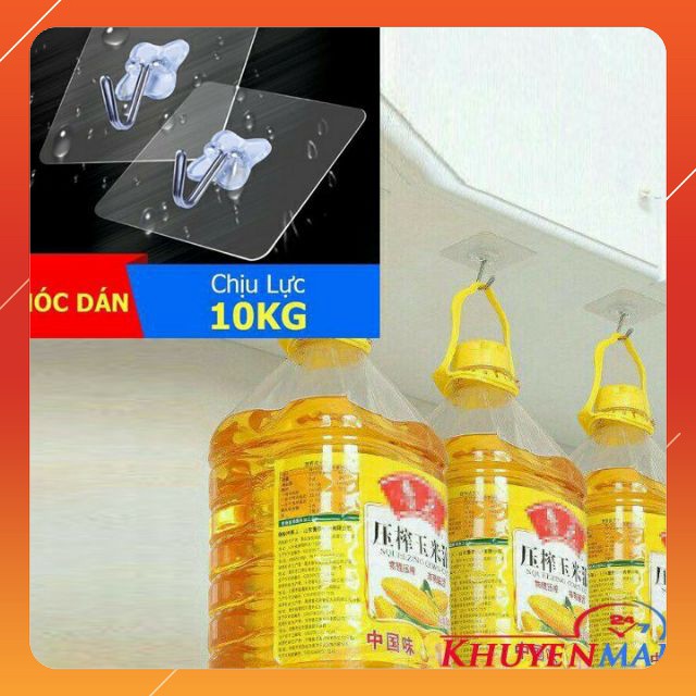 Combo 10 Móc Dán Tường Siêu Dính _ Chịu Lực