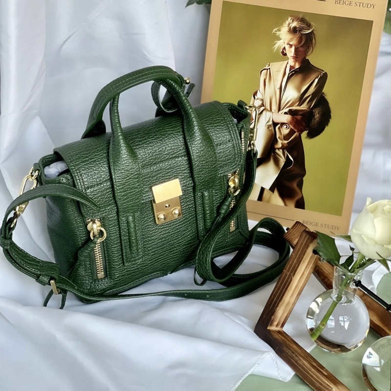 Túi Phillip Lim xanh rêu đằm màu, sang trọng