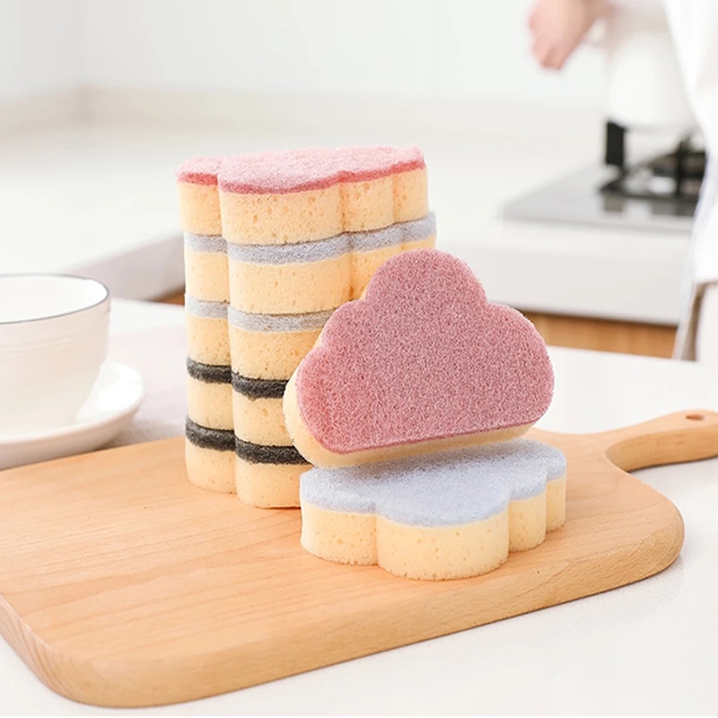 Miếng Bọt Biển Hình Đám Mây Chống Dính Dùng Để Rửa Kính