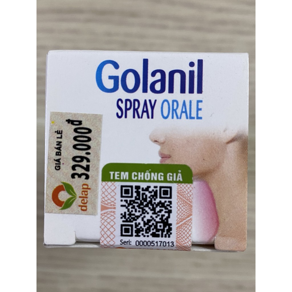 Xịt Họng Người Lớn Golanil Spray Orale - Giúp Giảm Ho,Đau Rát,Viêm Họng Cấp Mãn Tính