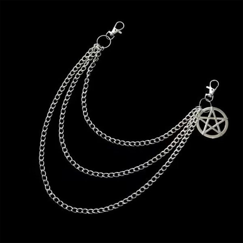 Dây Xích Đeo Hông Nhiều Lớp Phong Cách Punk Hip Hop Cá Tính