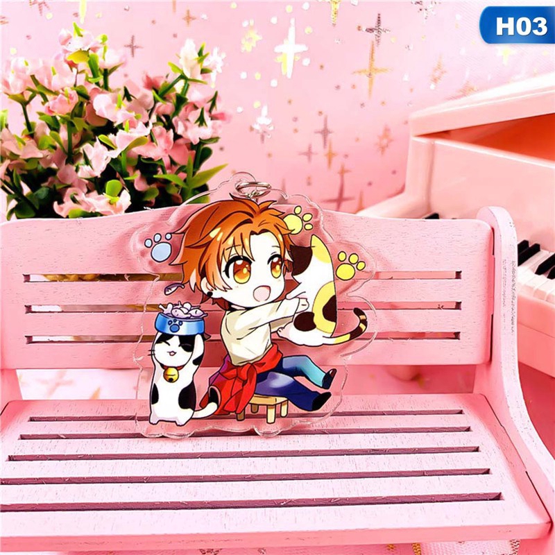 Tmdbyx Móc khóa nhựa acrylic trong suốt họa tiết chú cún cưng xinh xắn