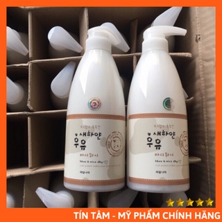 [Có Tem] Sữa Tắm Trắng Da Welcos White Milk Body Wash Hàn Quốc 740ml