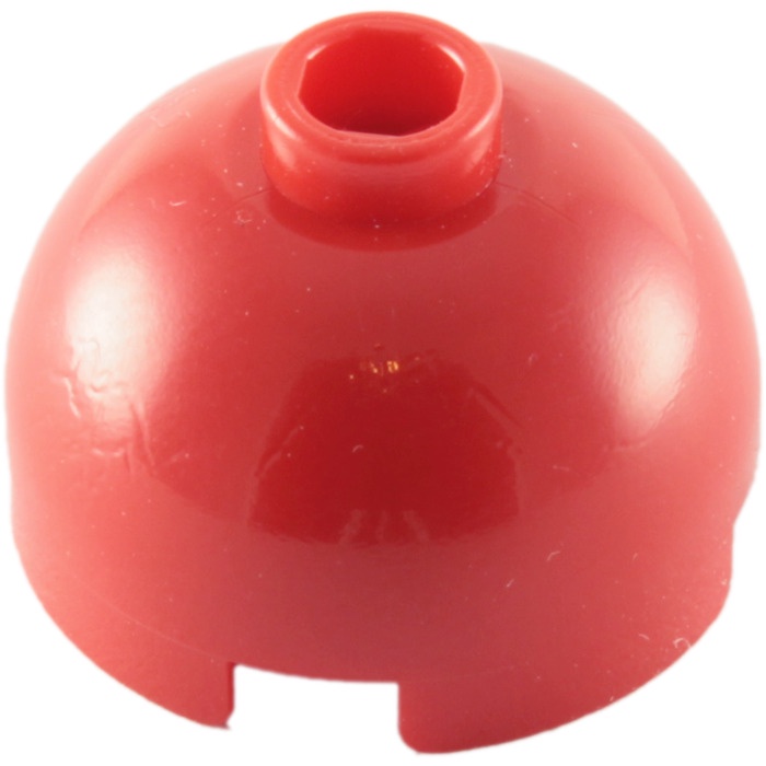 -30367-Brick, Round 2 x 2 Dome Top - Hollow Stud with Bottom Axle Holder x Shape + Orientation