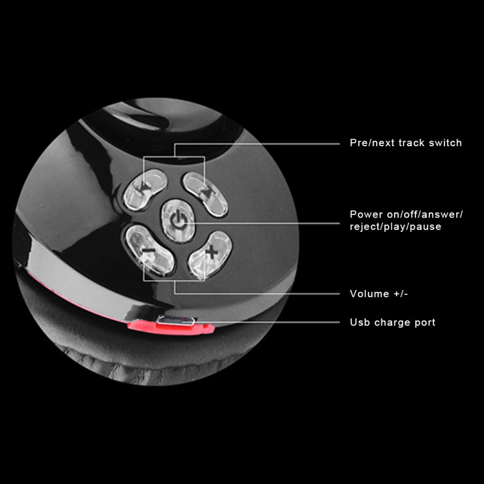 Tai Nghe Bluetooth Không Dây Xách Tay Hỗ Trợ Nghe Nhạc Mp3 V8-1