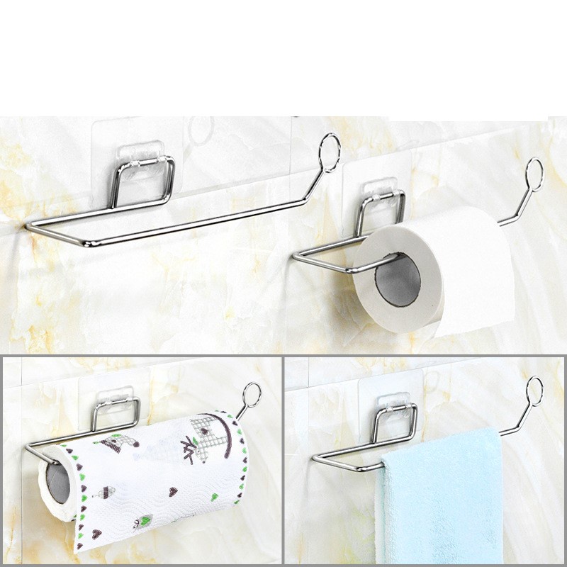Móc treo giấy INOX dán tường Elliver đồ gia dụng phòng tắm _G57