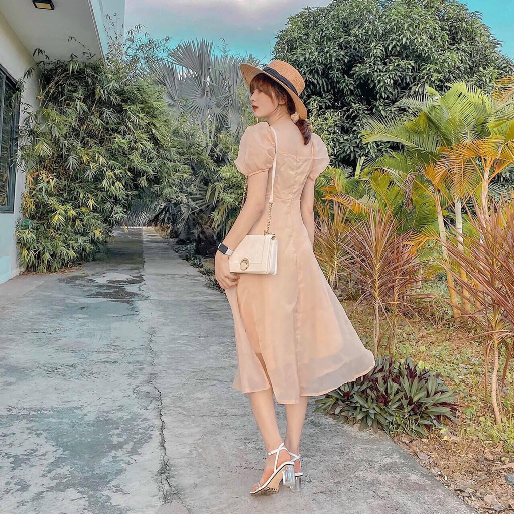 Đầm nữ trắng dễ thương cực hot đính cườm dự tiệc dạo phố cực xinh chất đẹp như hình[ vải may 2 lớp] | BigBuy360 - bigbuy360.vn