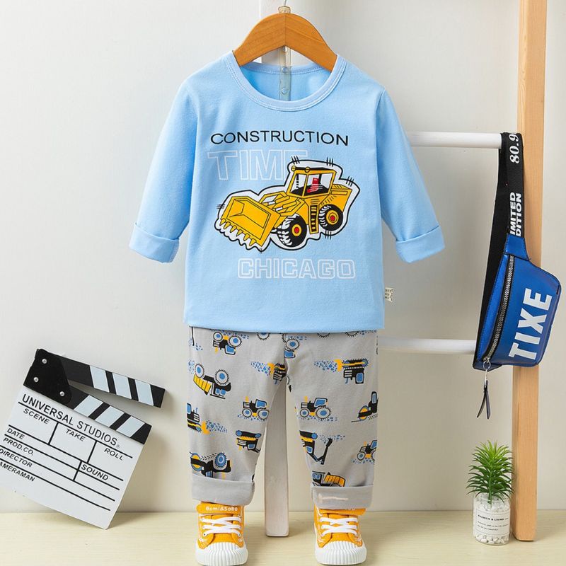 Bộ xuất hàn Quảng Châu dài tay thu đông cho bé trai siêu đẹp 9-16kg