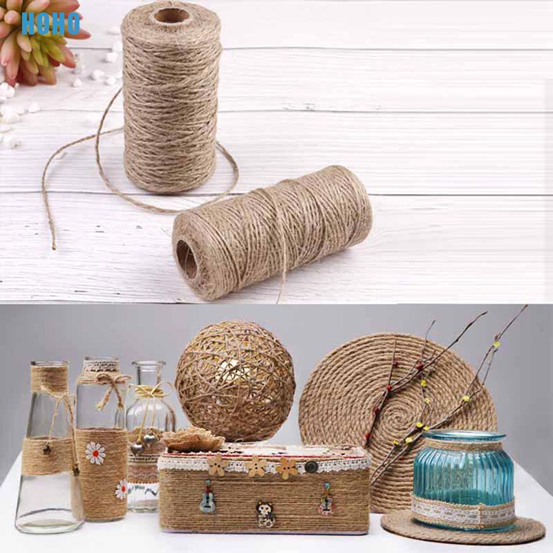 Cuộn dây thừng khô tự nhiên dài 100m trang trí thủ công | BigBuy360 - bigbuy360.vn