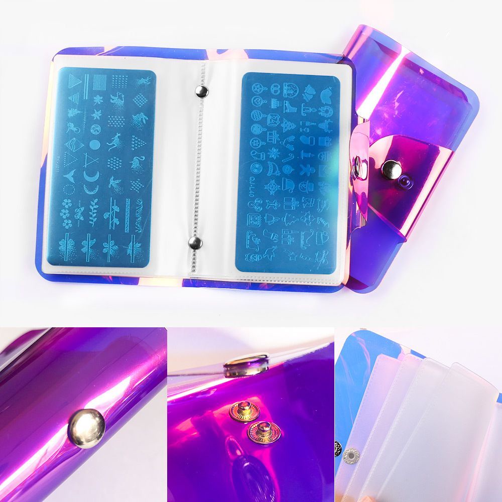 Túi đựng thẻ trang trí móng tay 20 ngăn nhiều màu sắc xinh xắn