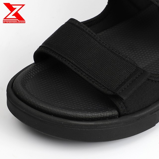 [Mã SKAMLTSM9 giảm 10% đơn 99K] Sandal Unisex Streetstyle - ZX2203 All Black - Đế Siêu Nhẹ