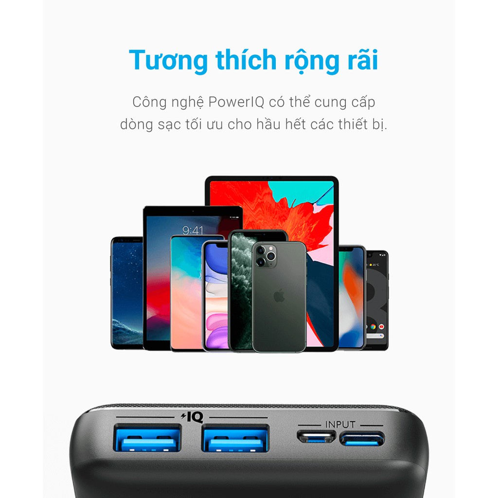 [NEW] Pin sạc dự phòng ANKER PowerCore Essential 20000 - A1268 - CỤC SẠC, PIN DỰ PHÒNG SẠC NHANH SIÊU BỀN KHÔNG NÓNG MÁY