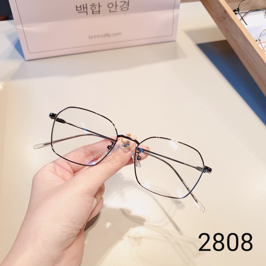 Gọng kính cận thời trang [Cắt kính mắt cận-loạn] Gọng kim loại 2808 | BigBuy360 - bigbuy360.vn