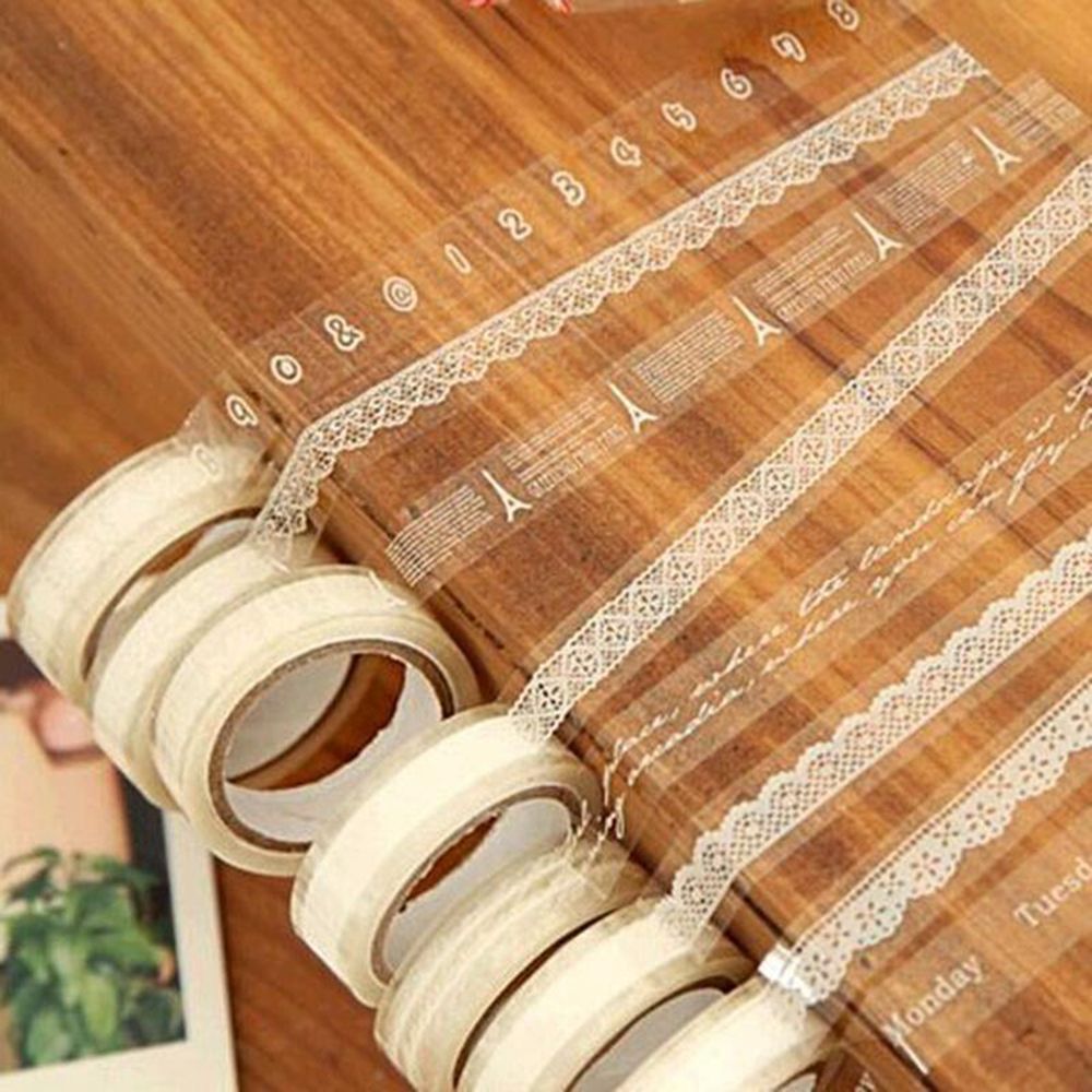 Băng Keo Ren Trong Suốt Dán Trang Trí Sổ Lưu Niệm