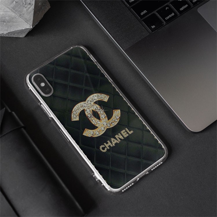 Ốp Lưng  đồ hiệu ốp ip12 logo chanel kim cương lấp lánh sang trọng dành cho Iphone 5 đến 12 Promax BRD20210266