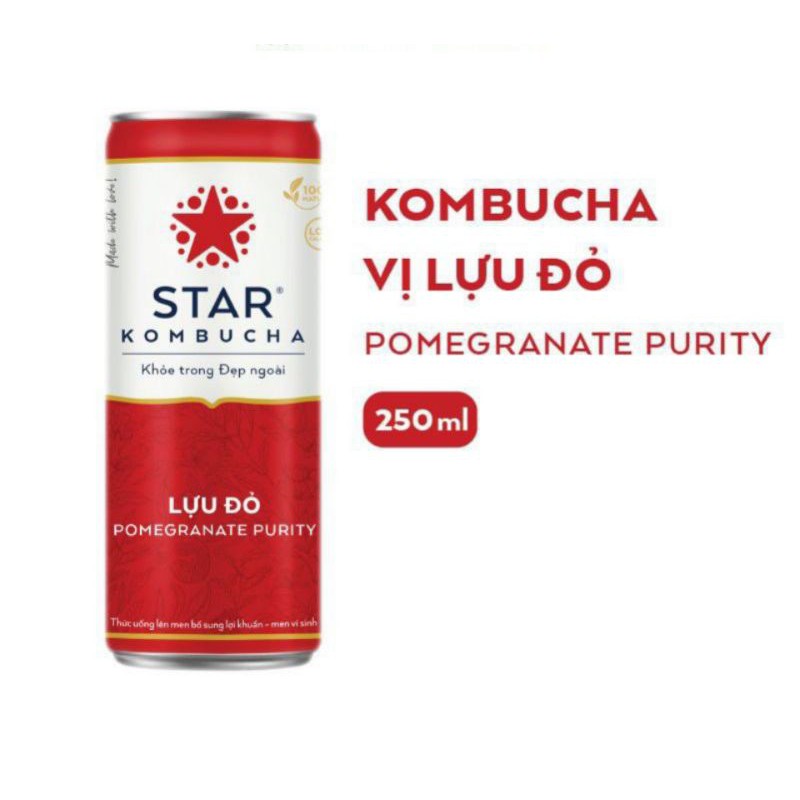 [Lốc 6 lon]Thức uống lên men STAR KOMBUCHA All-in-One⚡hàng chính hãng ⚡[250ml/lon]