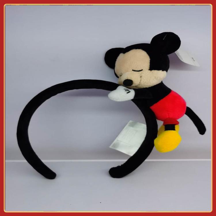 №❂✉Cute Bộ phim hoạt hình Sáng tạo Tư thế ngủ Vịt Mickey Donald sang trọng Nhiều loại dây buộc tóc, phụ kiện băng đô ba