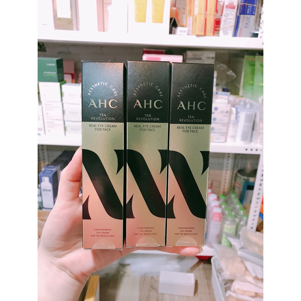 Kem Mắt AHC Ageless Real Eye Cream For Face Vỏ Đen Vàng