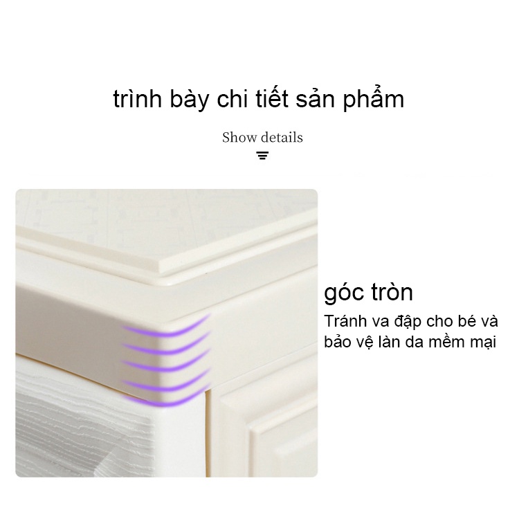 tủ quần áo nhựa cho bé có bánh xe Macaron bốn tầng năm tầng sáu tầng