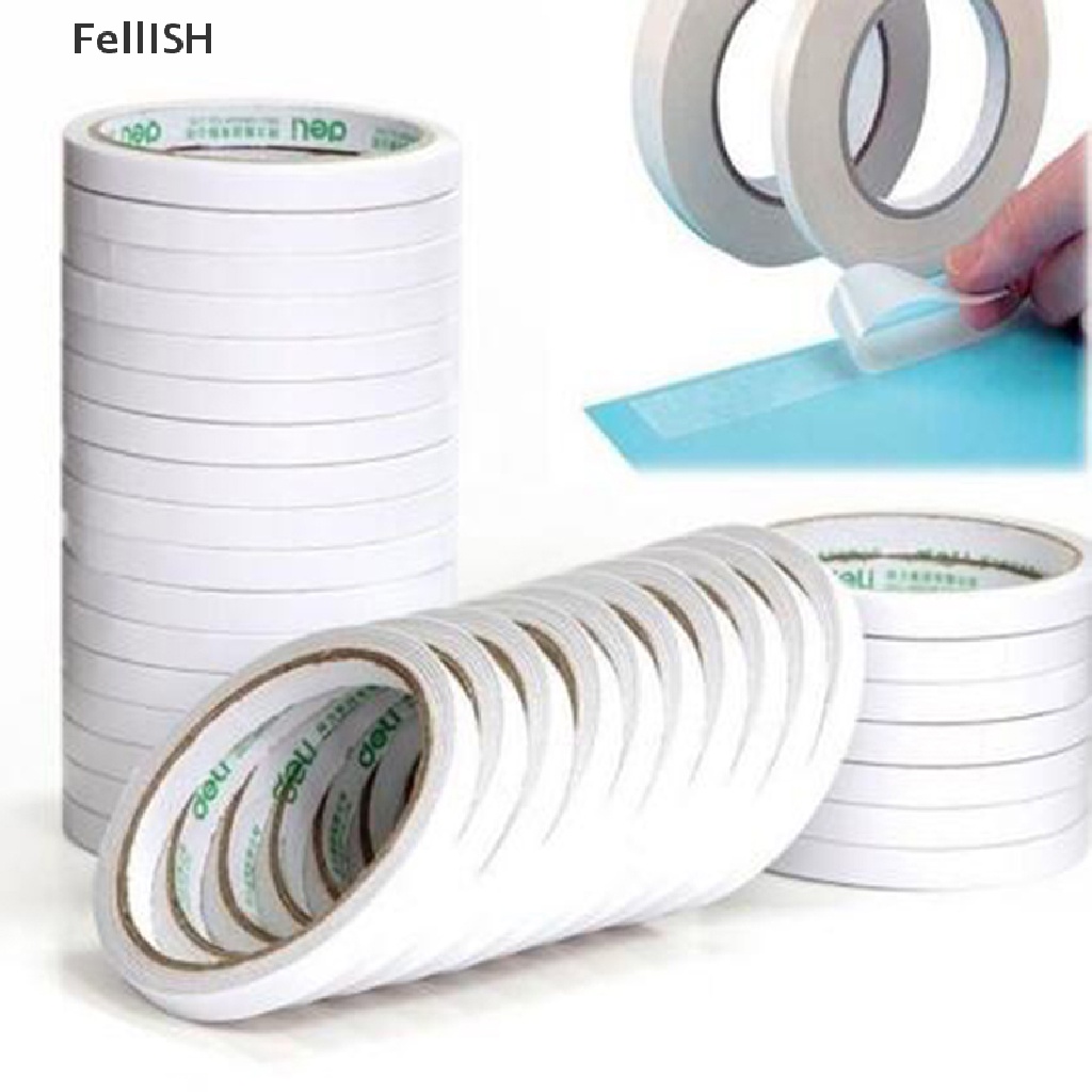 Băng keo hai mặt màu trắng siêu dính 5m/ 8m 439BR