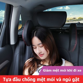 Tựa đầu gối da cao cấp chống ngủ gật, mệt mỏi trên ô tô