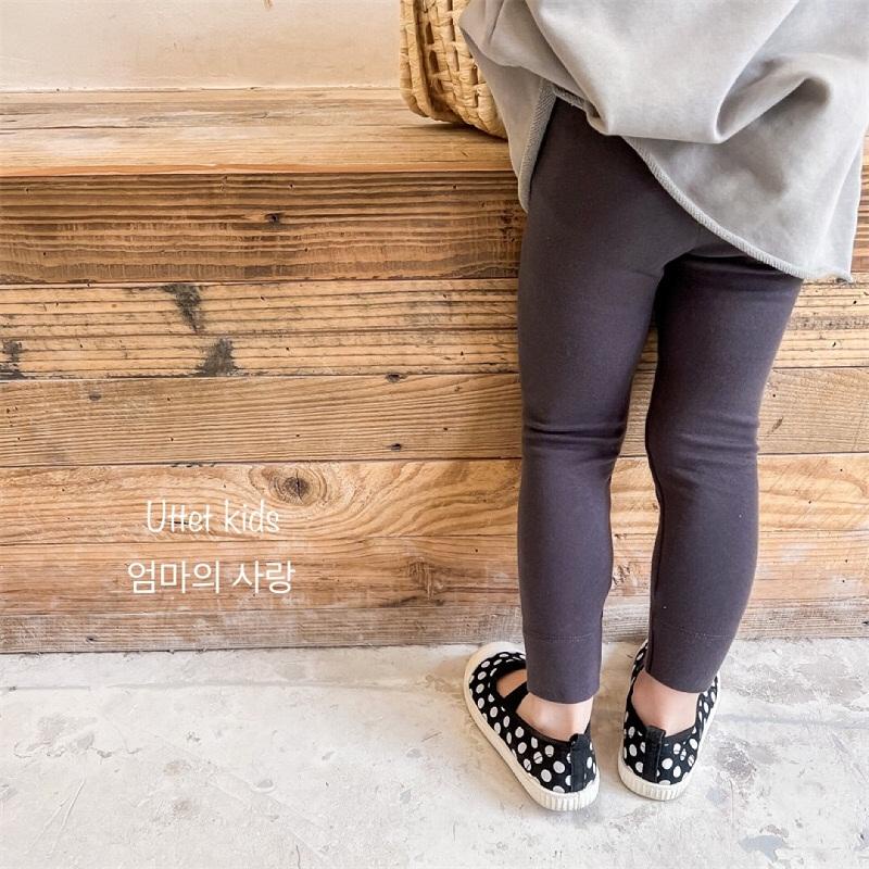 QUẦN LEGGING CHO BÉ GÁI PHONG CÁCH HÀN QUỐC HÌNH MẶT CƯỜI SIZE 80 TỚI 120