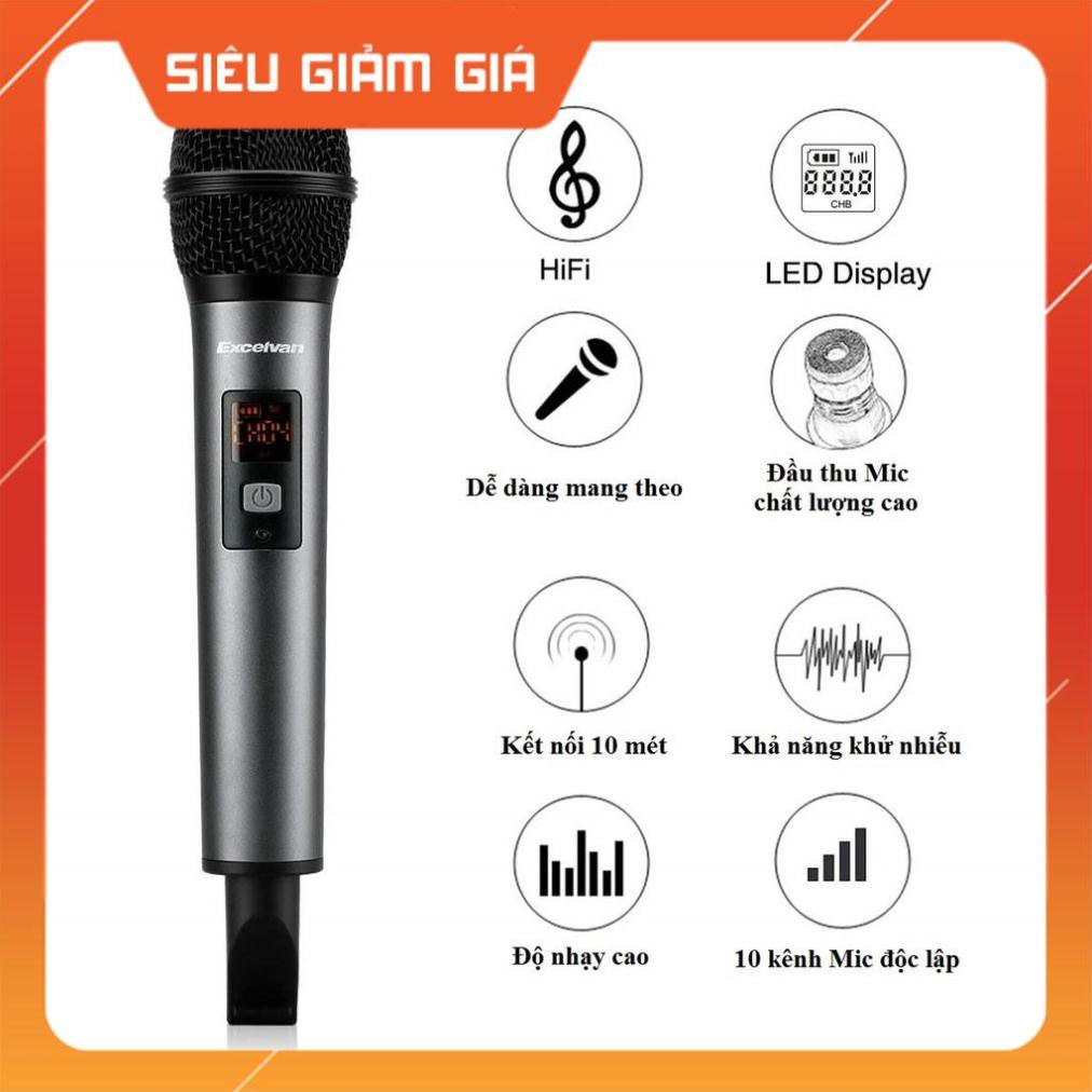 [Free Ship - Hàng Chính Hãng] - Micro Karaoke K18V không dây, 01 mic, VHF