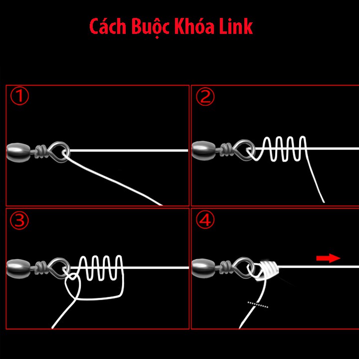 Xả hàng  Khóa Link câu cá, Khóa chữ B chống xoắn PK1-1