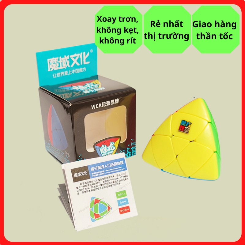 Rubik Biến Thể, Khối Tam Giác An Toàn, Xịn, Xoay Trơn, Không Kẹt, Không Rít