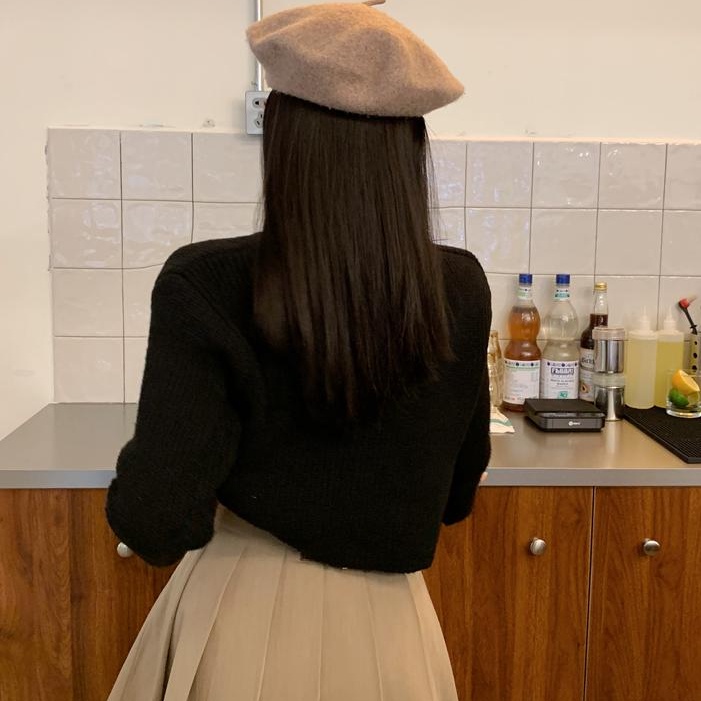 Áo khoác cardigan SUXI dệt kim dáng rộng phối nơ phong cách Hàn Quốc thời trang mùa thu cho nữ