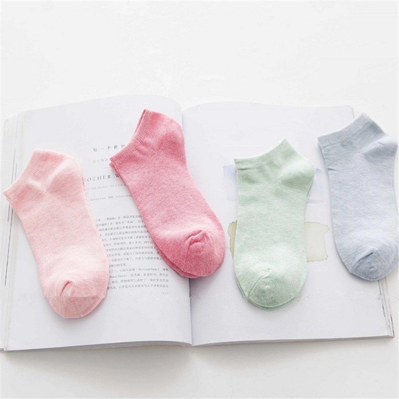 [⛔GIÁ SỈ❌]Tất Vớ Nữ Ulzzang Cotton Trơn Cổ Ngắn mềm mại 88157