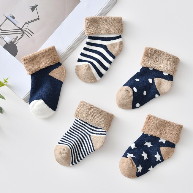 5 đôi baby & girl cotton cartoon socks sơ sinh trẻ sơ sinh trẻ mới biết đi vớ sàn mềm