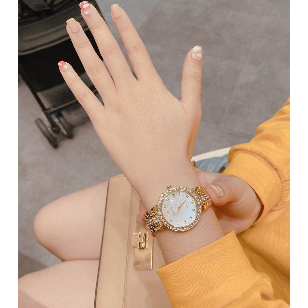 Đồng hồ nữ Seiko SUP364 Solar Diamonds - Liwatch