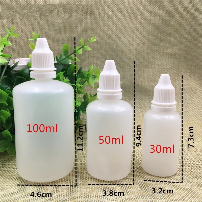 Chai nhựa rỗng 7 kích thước nhỏ giọt dùng chiết mỹ phẩm du lịch tiện lợi