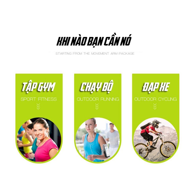 Túi Đeo Tay Chạy Bộ Chống Thấm Nước, Đựng Điện Thoại 6 - 7 inch Màn Hình Cảm Ứng Cao Cấp MARRYSTORE
