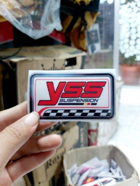 Tem Decal YSS Trong Suốt Dán Xe, Dán Phuộc Giá Rẻ