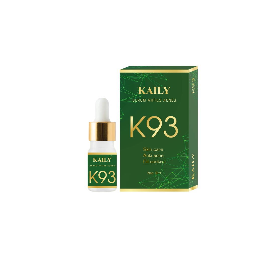 Tinh Chất Mụn K93 - Serum giảm mụn thâm, dưỡng trắng căng bóng da - Hiệu quả sau 7 ngày - KAILY COSMETIC