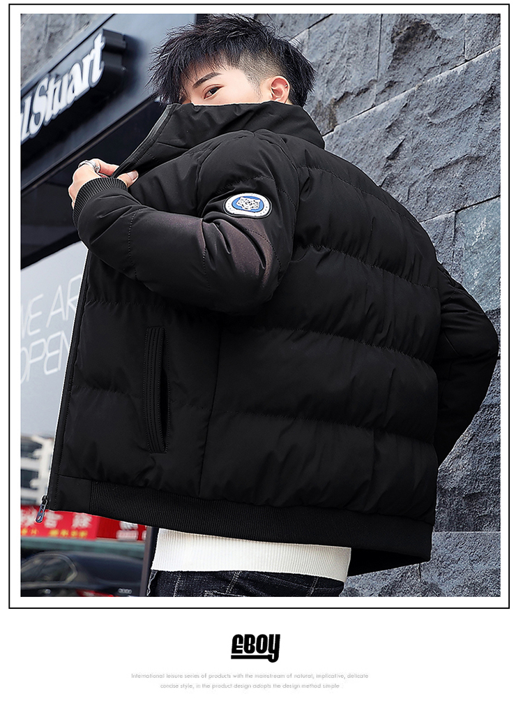 Spot 2020 autumn and winter new down cotton padded jacket for men's hooded Korean fashion | WebRaoVat - webraovat.net.vn