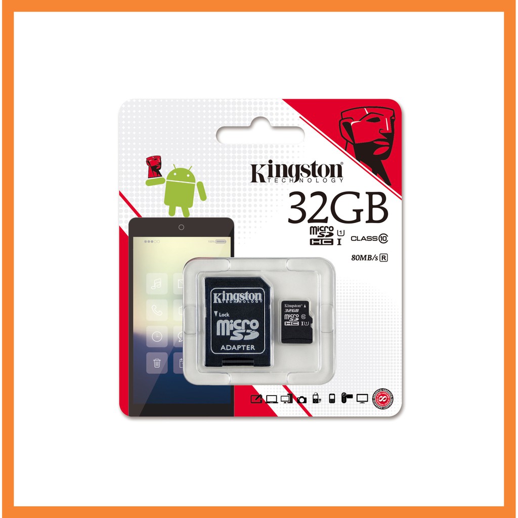 Thẻ nhớ Kingston 32GB Class10 Chính hãng