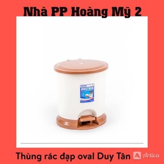 Thùng rác đạp Oval nhựa Duy Tân
