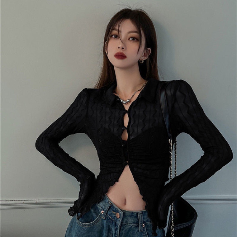 Áo Lửng Tay Dài Chống Nắng Thời Trang Mùa Hè Quyến Rũ Cho Nữ