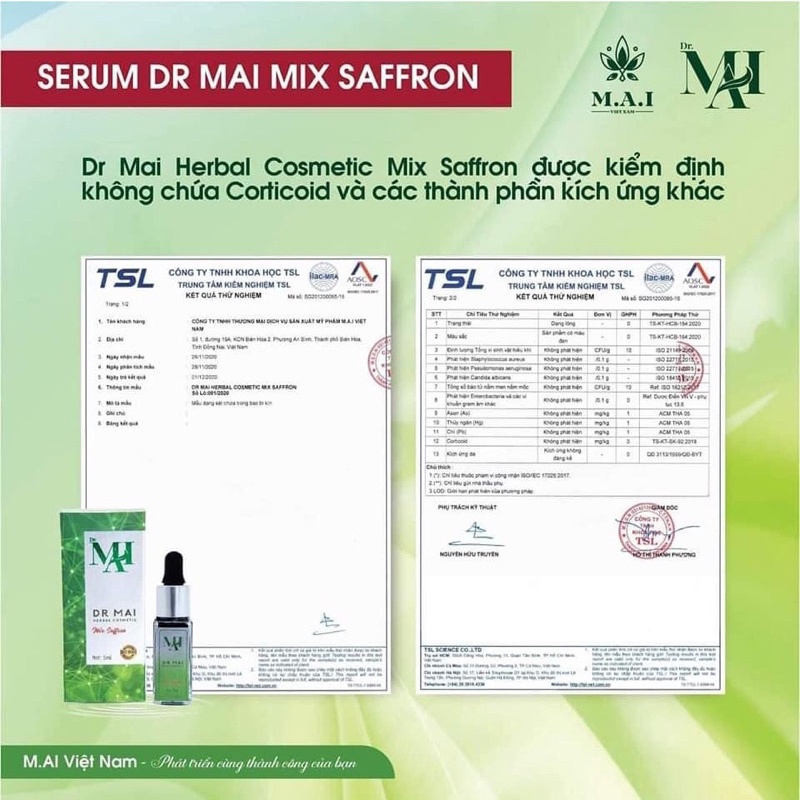 Dr Mai Mix Saffron [CHÍNH HÃNG] Sạch Mụn Thâm Dưỡng Da Trắng Sáng | BigBuy360 - bigbuy360.vn