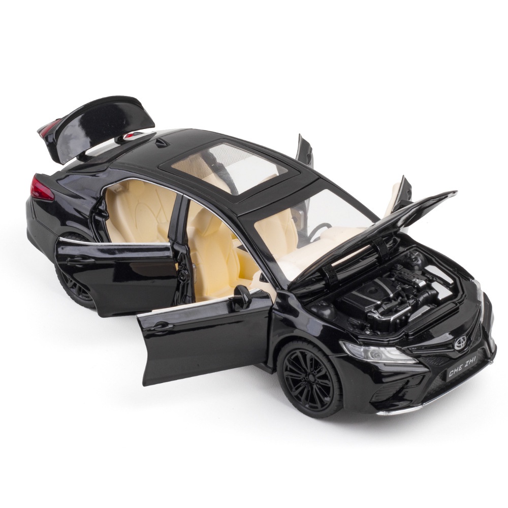 Mô hình xe Toyota Camry tỉ lệ 1:24 bằng hợp kim có mở 4 cửa, cốp capo đèn và âm thanh