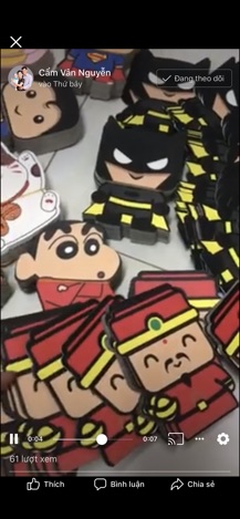 Bao lì xì chibi giấy cao cấp